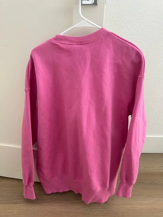 Nike Hot Pink Embroidered Swoosh Sweatshirt - Picture 2 of 2